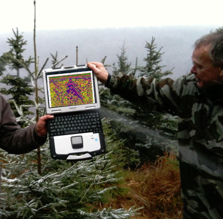 Měření štol v Krušných Horách